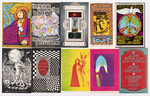 BILL GRAHAM PRESENTS COLLECTION OF 207 FILLMORE PSYCHEDELIC CONCERT HANDBILLS & POSTCARDS.