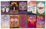 BILL GRAHAM PRESENTS COLLECTION OF 207 FILLMORE PSYCHEDELIC CONCERT HANDBILLS & POSTCARDS.