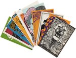 BILL GRAHAM PRESENTS COLLECTION OF 207 FILLMORE PSYCHEDELIC CONCERT HANDBILLS & POSTCARDS.