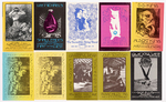 BILL GRAHAM PRESENTS COLLECTION OF 207 FILLMORE PSYCHEDELIC CONCERT HANDBILLS & POSTCARDS.