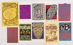 BILL GRAHAM PRESENTS COLLECTION OF 207 FILLMORE PSYCHEDELIC CONCERT HANDBILLS & POSTCARDS.