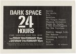 U2, THROBBING GRISTLE & PIL 1979 DUBLIN, IRELAND DARK SPACE FESTIVAL CONCERT POSTER.