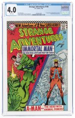 STRANGE ADVENTURES #190 JULY 1966 CGC 4.0 VG (FIRST ANIMAL MAN IN COSTUME).