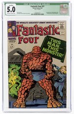 FANTASTIC FOUR #51 JUNE 1966 CGC QUALIFIED 5.0 VG/FINE.