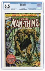 MAN-THING #1 JANUARY 1974 CGC 6.5 FINE+.