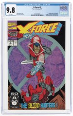 X-FORCE #2 SEPTEMBER 1991 CGC 9.8 NM/MINT.