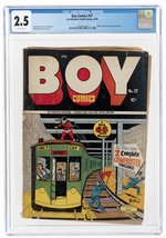 BOY COMICS #27 APRIL 1946 CGC 2.5 GOOD+.