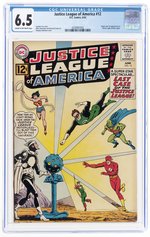 JUSTICE LEAGUE OF AMERICA #12 JUNE 1962 CGC 6.5 FINE+.