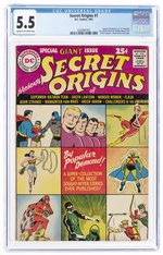 SECRET ORIGINS #1 1961 CGC 5.5 FINE-.