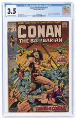 CONAN THE BARBARIAN #1 OCTOBER 1970 CGC 3.5 VG- (FIRST CONAN).