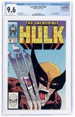 INCREDIBLE HULK #340 FEBRUARY 1988 CGC 9.6 NM+ (INCREDIBLE HULK VS. WOLVERINE).