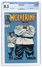 WOLVERINE #8 JUNE 1989 CGC 8.5 VF+.