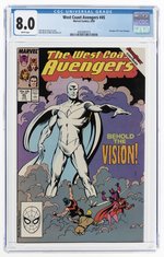 WEST COAST AVENGERS #45 JUNE 1989 CGC 8.0 VF (FIRST WHITE VISION).