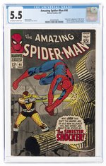 AMAZING SPIDER-MAN #46 MARCH 1967 CGC 5.5 FINE- (FIRST SHOCKER).