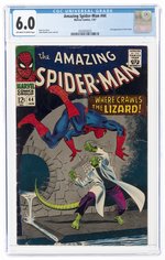 AMAZING SPIDER-MAN #44 JANUARY 1967 CGC 6.0 FINE.