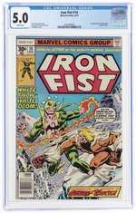 IRON FIST #14 AUGUST 1977 CGC 5.0 VG/FINE (FIRST SABRETOOTH).