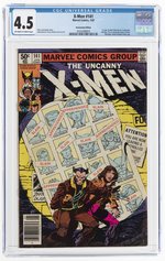 X-MEN #141 JANUARY 1981 CGC 4.5 VG+ (NEWSSTAND EDITION, FIRST RACHEL SUMMERS, AVALANCHE, DESTINY & PYRO).