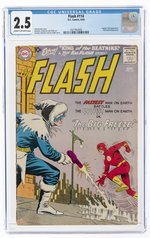 FLASH #114 AUGUST 1960 CGC 2.5 GOOD+.