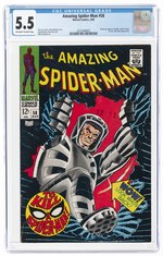 AMAZING SPIDER-MAN #58 MARCH 1968 CGC 5.5 FINE-.