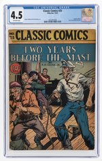 CLASSIC COMICS #25 OCTOBER 1945 CGC 4.5 VG+ (TWO YEARS BEFORE THE MAST).