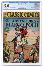 CLASSIC COMICS #27 APRIL 1946 CGC 5.0 VG/FINE (THE ADVENTURES OF MARCO POLO).