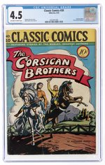 CLASSIC COMICS #20 JUNE 1944 CGC 4.5 VG+ (THE CORSICAN BROTHERS).