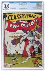 CLASSIC COMICS #11 MAY 1943 CGC 3.0 GOOD/VG (DON QUIXOTE).