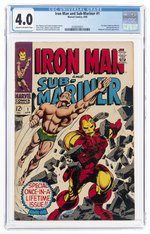 IRON MAN AND SUB-MARINER #1 APRIL 1968 CGC 4.0 VG.