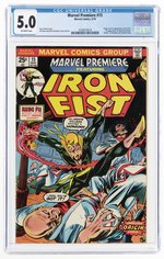 MARVEL PREMIERE #15 MAY 1974 CGC 5.0 VG/FINE (FIRST IRON FIST).