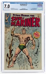 SUB-MARINER #1 MAY 1968 CGC 7.0 FINE/VF.