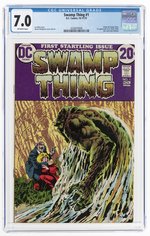 SWAMP THING #1 OCTOBER-NOVEMBER 1972 CGC 7.0 FINE/VF (FIRST ALEC HOLLAND).