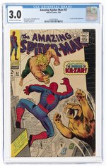 AMAZING SPIDER-MAN #57 FEBRUARY 1968 CGC 3.0 GOOD/VG.