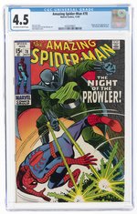 AMAZING SPIDER-MAN #78 NOVEMBER 1969 CGC 4.5 VG+ (FIRST PROWLER).