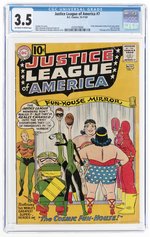 JUSTICE LEAGUE OF AMERICA #7 OCTOBER-NOVEMBER 1961 CGC 3.5 VG-.