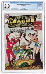 JUSTICE LEAGUE OF AMERICA #9 FEBRUARY 1962 CGC 5.0 VG/FINE.