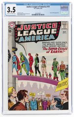 JUSTICE LEAGUE OF AMERICA #19 MAY 1963 CGC 3.5 VG-.