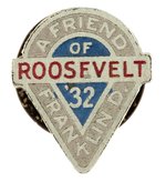 "A FRIEND OF FRANKLIN D. ROOSEVELT '32" FDR STUD.