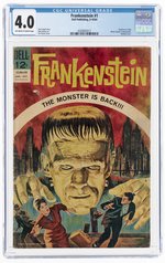 FRANKENSTEIN #1 AUGUST-OCTOBER 1964 CGC 4.0 VG.