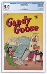 GANDY GOOSE #1 MARCH 1953 CGC 5.0 VG/FINE.