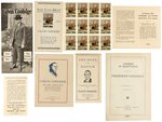 COLLECTION OF CALVIN COOLIDGE 1924 CAMPAIGN EPHEMERA.