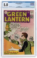 GREEN LANTERN VOL. 2 #11 MARCH 1962 CGC 5.0 VG/FINE.