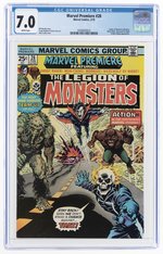 MARVEL PREMIERE #28 FEBRUARY 1976 CGC 7.0 FINE/VF (FIRST LEGION OF MONSTERS).