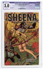 SHEENA, QUEEN OF THE JUNGLE #14 WINTER 1951 CGC RESTORED 3.0 SLIGHT/MOD. (B-2) GOOD/VG.