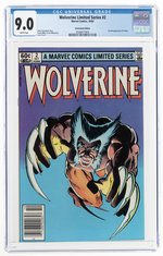 WOLVERINE LIMITED SERIES #2 OCTOBER 1982 CGC 9.0 VF/NM (NEWSSTAND EDITION - FIRST YUKIO).