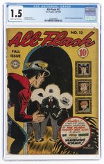 ALL-FLASH #12 FALL 1943 CGC 1.5 FAIR/GOOD (FIRST THINKER).