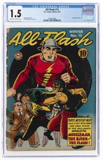 ALL-FLASH #13 WINTER 1943 CGC 1.5 FAIR/GOOD.