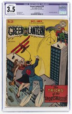 GREEN LANTERN #28 OCTOBER-NOVEMBER 1947 CGC RESTORED 3.5 SLIGHT (C-1) VG-.