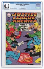 JUSTICE LEAGUE OF AMERICA #56 SEPTEMBER 1967 CGC 8.5 VF+.