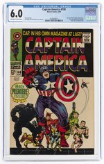 CAPTAIN AMERICA #100 APRIL 1968 CGC 6.0 FINE.