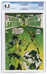 GREEN LANTERN VOL. 2 #76 APRIL 1970 CGC 4.5 VG+ (GREEN LANTERN/GREEN ARROW STORIES BEGIN).